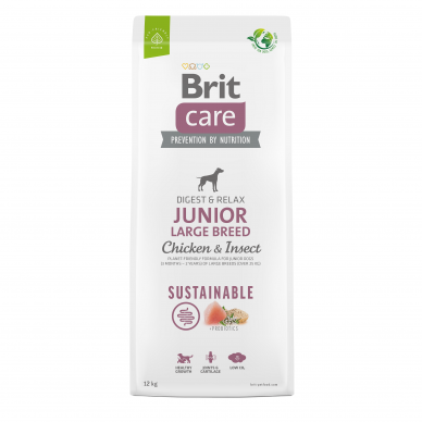 BRIT CARE Dog Sustainable Junior Large Breed Chicken&Insect