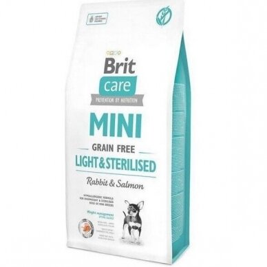 BRIT CARE MINI Grain Free LIGHT & STERILISED, 2 kg